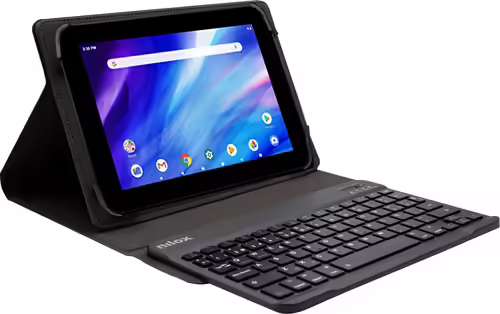 Nilox Funda teclado bluettoth universal 10.5P poliester, Negro | NXKB01 | 8435099528685 imagen 1