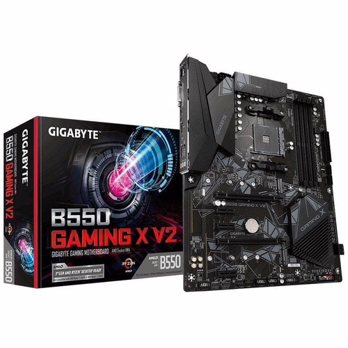 GIGABYTE B550 GAMING X V2:(AM4) 4DDR4 DVI HDMI RJ45 ATX | GAB55GMX2-00-G imagen 1