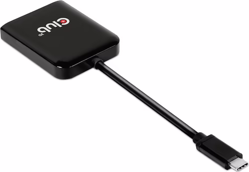 Adaptador Club 3D USB-C/M a 2xDP/H Negro (CSV-1555) | 8719214471934 imagen 1