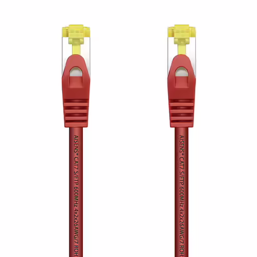 Latiguillo AISENS RJ45 Cat.7 SFTP 25cm Rojo (A146-0468) | 8436574705195 imagen 1