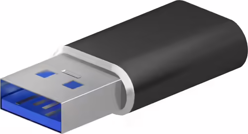 AISENS Mini Adaptador USB 3.2 Gen2 / USB 2.0 3A, Tipo USB-C/H-A/M, Negro | A108-0678 | 8436574708080 imagen 1