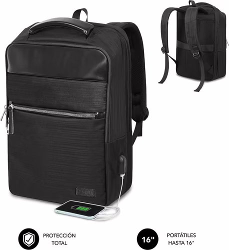 SUBBLIM Mochila de negocios Business V2 AP Backpack 16`` Negro | SUB-BP-2BL1015 | 8436586742126 imagen 1