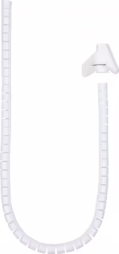 Nanocable Organizador de Cables Flexible 25 mm, Blanco, 2 m | 10.36.0002-W | 8433281012448 imagen 1