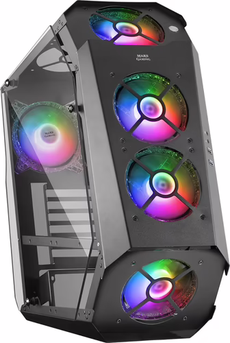 Mars Gaming MC51 Caja PC Gaming ATX Doble Cristal Templado 5xVentilador RGB Negr | 4711099470389 imagen 1