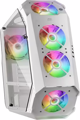 Mars Gaming MC51W Caja PC Gaming ATX Doble Cristal Templado 5xVentilador RGB Bla | 4711099470396 imagen 1