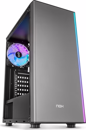 Caja NOX Hummer RGB ATX mATX ITX Negra (NXINFTYOMEGA) | 8436532169519 imagen 1
