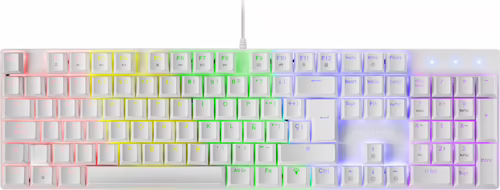 Teclado Mecánico Mars Gaming LED RGB USB 1.5m Blanco | MK422WRES | 8437023608616 imagen 1
