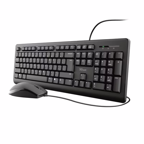 Teclado+Ratón Trust TKM-250 USB 1.8m Negro (23977) | 8713439239775 imagen 1