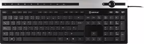 Teclado UNYKA Slim USB Multimedia Negro (50534) | 6940533541943 imagen 1