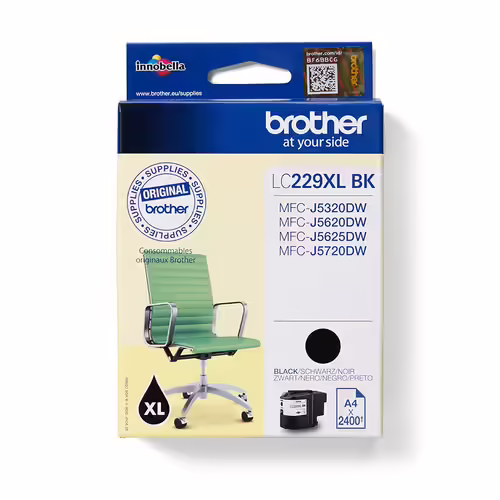 Brother LC-229XLBK cartucho de tinta 1 pieza Original Negro | LC229XLBK | 4977766735933 imagen 1