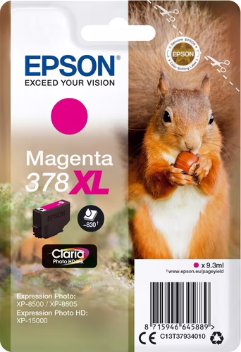 Tinta Epson 378XL Magenta Claria Photo (C13T37934010) | 8715946645889 imagen 1