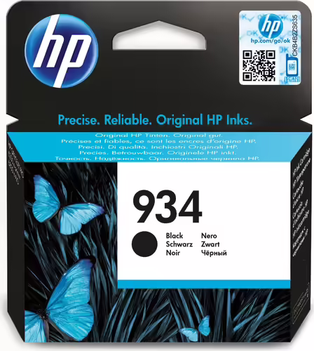 HP 934 Cartucho Tinta Original Negro | C2P19AE | 5054484752462 imagen 1