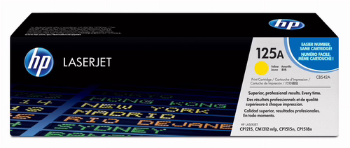 TONER HP 125A AMARILLO CB542A | 0808736839198 imagen 1