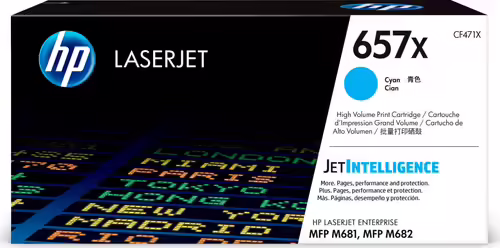 TONER HP 657X CIAN ALTA CAPACIDAD CF471X | 0889894325501 imagen 1