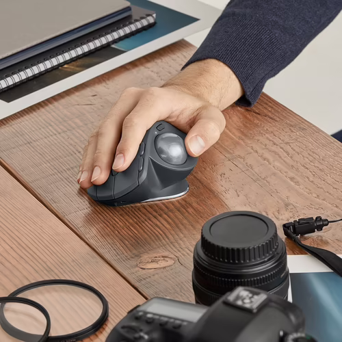 LOGITECH TRACKBALL MX ERGO RATON LASER WIRELESS UNIFYING  y BLUETOOTH GRAPHITE 9 | 910-005179 | 5099206073081 imagen 1
