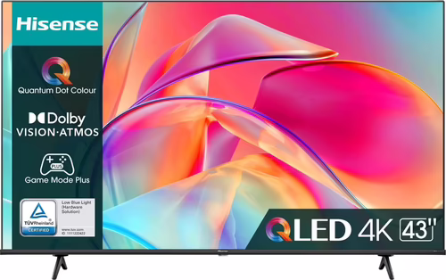 TV Hisense 43`` QLED 4K UHD WiFi Smart TV Negro(43E77KQ) | 6942147491867 imagen 1
