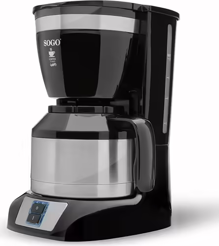 Sogo Cafetera Goteo 1L 800W 10 Tazas con Jara de Acero Inox (CAF-SS-5660) | 8425490133069 imagen 1