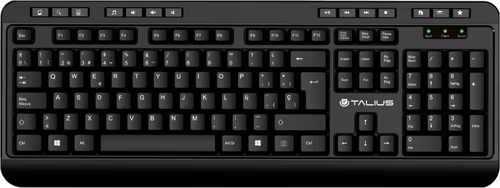 Teclado TALIUS KB503 USB QWERTY Inglés, Español Negro | TAL-KB503 | 8436550235425 imagen 1