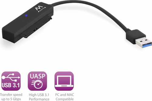 ADAPTADOR SATA 2.5 A USB 3.1EWENT EW7017 | 8056045878571 imagen 1