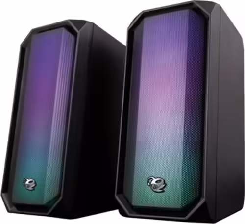 ALTAVOCES COOLBOX R205 2.0 RGB NEGRO + MANDO | DG-ALB-R205 | 8436556144639 imagen 1