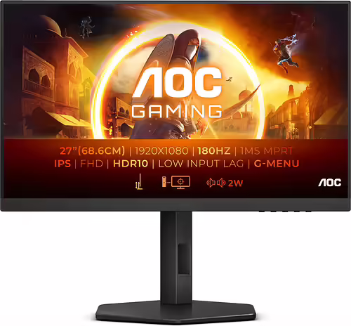 AOC 27G4X 27`` Full HD LED Negro Monitor | 27G4XE | 4038986182034 imagen 1