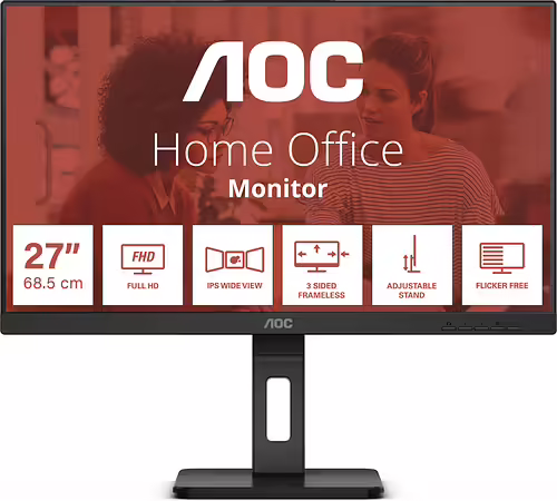 AOC E3 27E3QAF pantalla para PC 68,6 cm (27``) 1920 x 1080 Pixeles Negro | 4038986181235 imagen 1