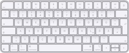 Apple Magic teclado Universal USB + Bluetooth QWERTZ Alemán Blanco | 195949634284 imagen 1
