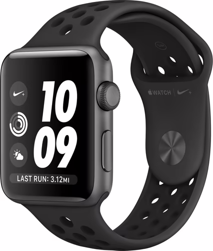 APPLE WATCH 3 NIKE+ GPS 42MM SPACE GREY ALUMINIUM CASE WITH ANTHRACITE/BLACK NIK | MQL42QL/A | 0190198510440 imagen 1