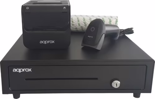 Approx Pos Pack para TPV appPOSPACK4180-2D  Impresora + Cajón +  Lector + Papel | 8435099530756 imagen 1