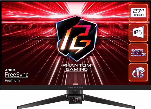 Asrock Phantom Gaming PG27FF1A 27`` IPS FullHD 165Hz AMD FreeSync Premium Monito | 90LXA050-A0E1A0V | 4710483937934 imagen 1