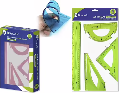 Bismark 325010 juego de reglas 4 pieza(s) Cloruro de polivinilo (PVC) | 8430173250100 imagen 1