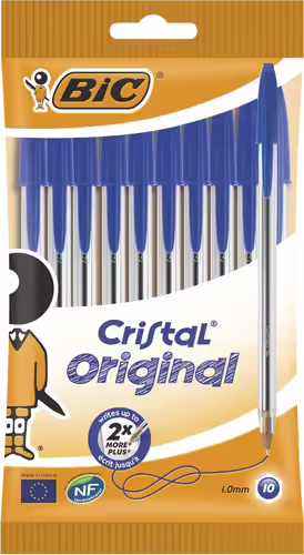 BLISTER DE 10 UNIDADES BOLIGRAFO BIC CRISTAL AZUL 830863 | 3086121601118 imagen 1