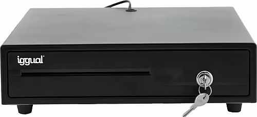 CAJON PORTAMONEDAS IGGUAL IRON-10 38CCM 4+6 NEGRO IGG316368 | 8435364316368 imagen 1