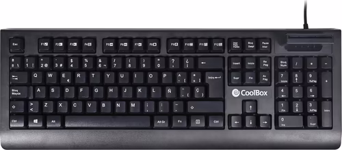 CoolBox COO-TEC04DNI teclado USB QWERTY Español Negro | 8436556141980 imagen 1