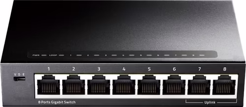 Cudy GS108 switch Gigabit Ethernet (10/100/1000) Negro | 6971690790554 imagen 1