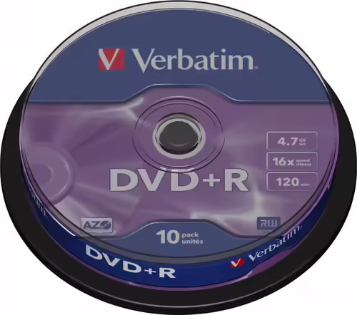 Dvd Verbatim DVD+R Matt Silver 4,7 GB 10 pieza(s) DVDVER00071B | 0023942434986 imagen 1