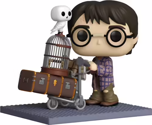 Funko pop deluxe harry potter harry empujando el carro con hedwig 57360 | 889698573603 | 0889698573603 imagen 1