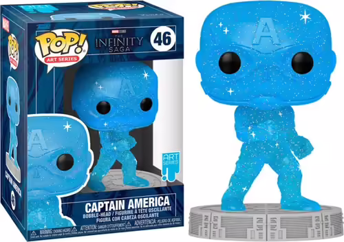 Funko pop marvel infinity saga capitan america gema del espacio 57614 | 889698576147 | 0889698576147 imagen 1