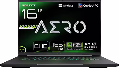 GIGABYTE AERO X16 2WHA3PTC65AH ordenador portatil Copilot+ PC AMD Ryzen AI 9 HX | 4719331767082 imagen 1