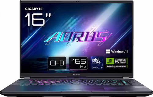 GIGABYTE AORUS ELITE 16 BWH Portátil Gaming - 16,0?, 165Hz WQXGA, Intel Ultra 9 | AORUS ELITE 16 BWHC3ESC64SH | 4719331763664 imagen 1