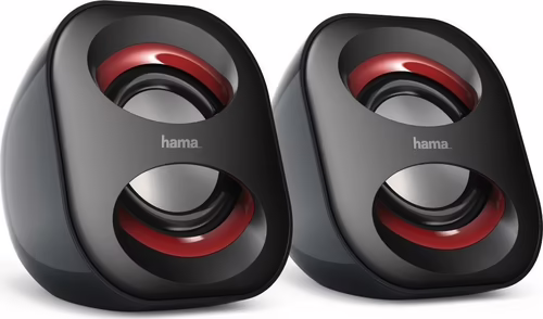 Hama Altavoces para Ordenador, con conexión USB A y jack 3,5mm, potentes y lige | 4047443304247 imagen 1