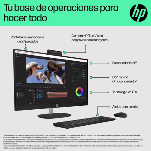 HP 27 inch All-in-One 27-cr0087ns PC Intel® Core? i5 i5-1335U 16 GB DDR4-SDRAM  | B9GN4EA | 198990733401 imagen 1