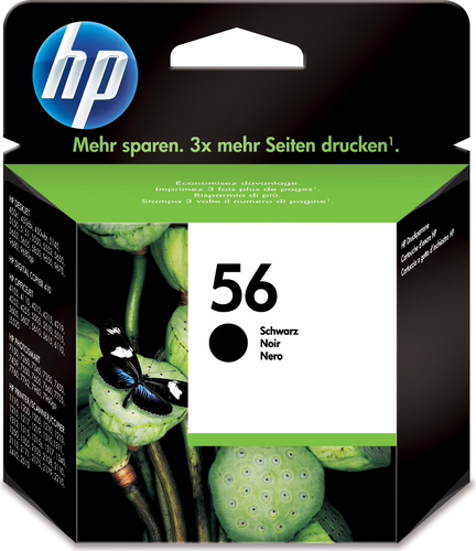 HP Cartucho de tinta original 56 negro | C6656AE#ABE | 0725184712135 imagen 1