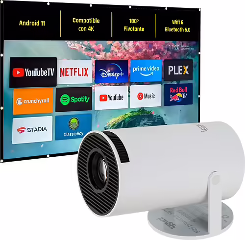 iggual Pack mini proyector + pantalla 100`` plegabl | IGG318973+IGG318133 | 2528112316195 imagen 1