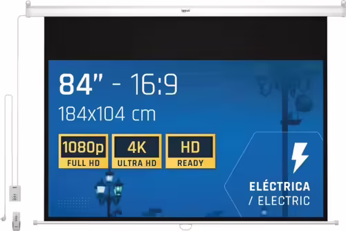 IGGUAL PSIPS184 PANTALLA MURAL ELECTRICA 184 X 104 | 8435364308899 imagen 1