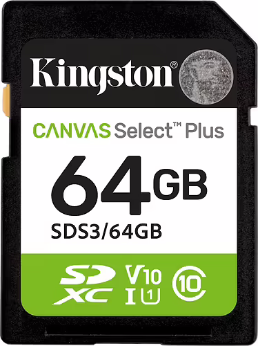 Kingston SDXC Canvas Selec Plus 64Gb (SDS3/64GB) | 0740617348255 imagen 1