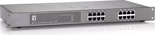 LevelOne Switch Fast Ethernet PoE de 16 puertos, 480W, 802.3at PoE+ | FEP-1612 | 0846359018972 imagen 1