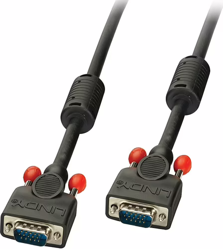 Lindy 36371 cable VGA 0,5 m VGA (D-Sub) Negro | LINDY36371 | 4002888363716 imagen 1