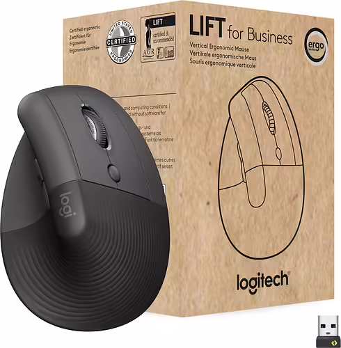 Logitech Lift for Business ratón mano derecha RF inalámbrica + Bluetooth Í“ | 910-006494 | 5099206099838 imagen 1