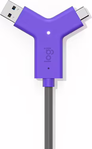 Logitech switch transmisor y receptor de señales AV negro violeta | 952-000010 | 5099206092181 imagen 1